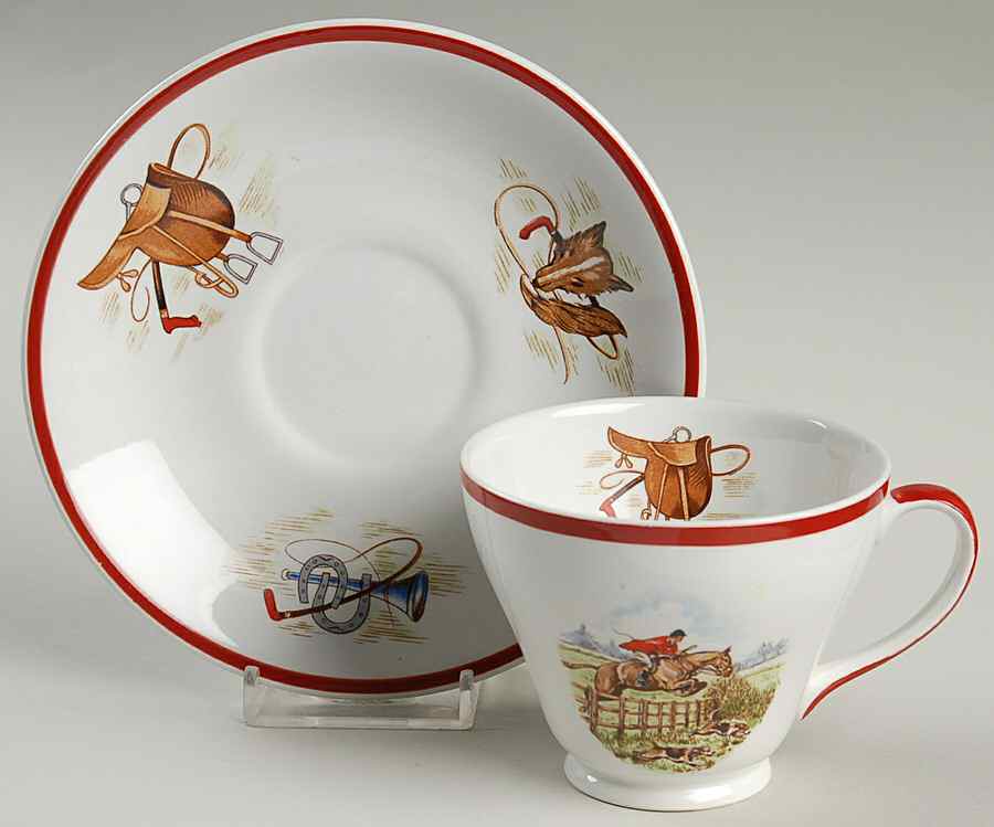 SIM7 Footed Cup & Saucer Set by Simpsons-1