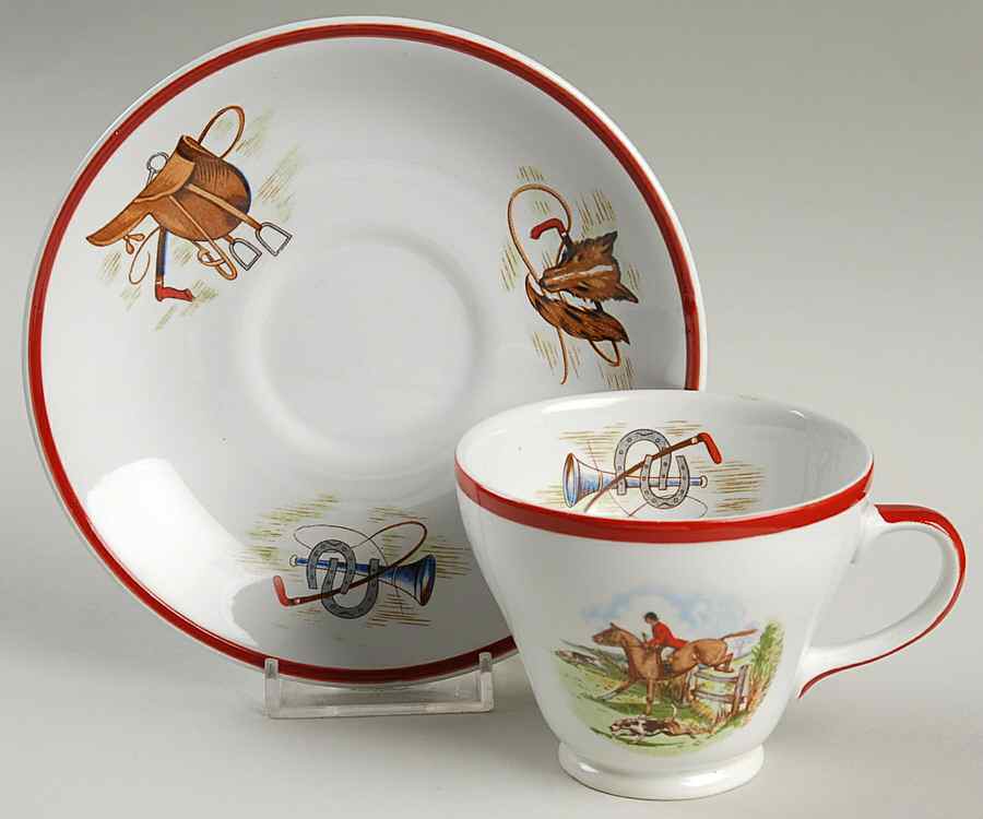 SIM7 Footed Cup & Saucer Set by Simpsons-1
