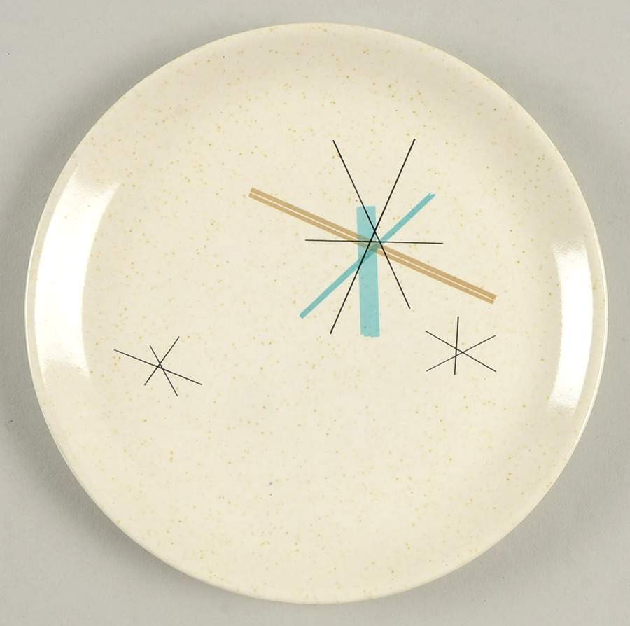 Hop Scotch Turquoise Bread & Butter Plate by Salem-1