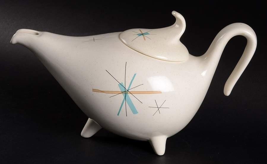 Hop Scotch Turquoise Teapot & Lid by Salem-1