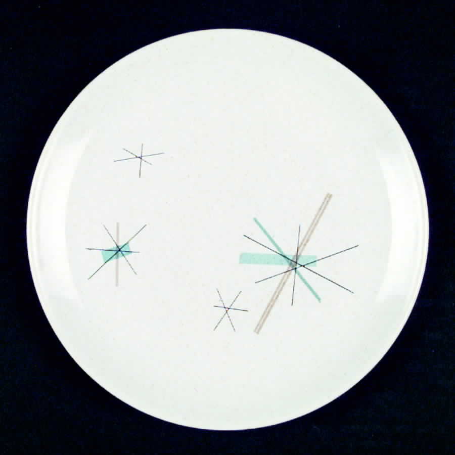 Hop Scotch Turquoise Salad Plate by Salem-1