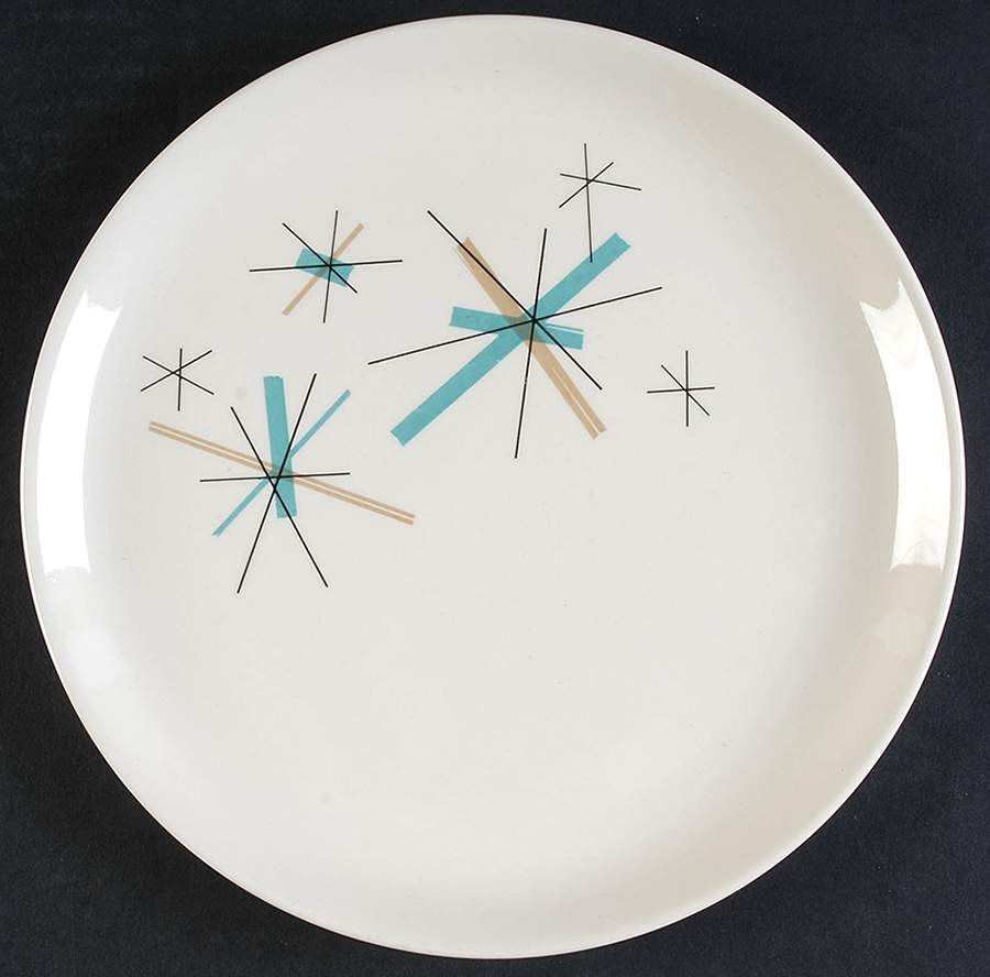 Hop Scotch Turquoise Luncheon Plate by Salem-1