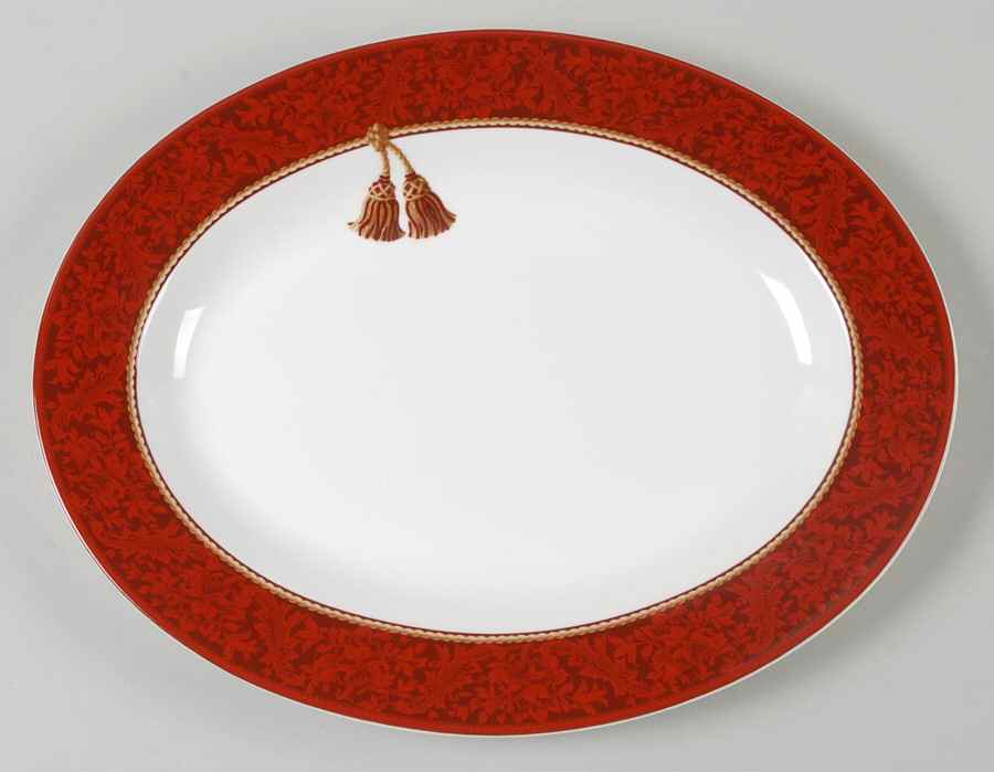 Holiday Abundance 13" Oval Serving Platter by Sakura-1