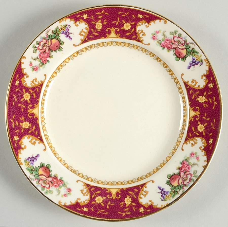 SAW2 Red Dessert/Pie Plate by Sampson Bridgwood-1