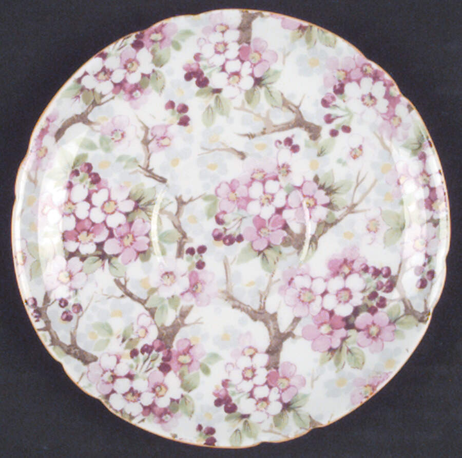Maytime (Yellow Trim) Saucer by Shelley-1