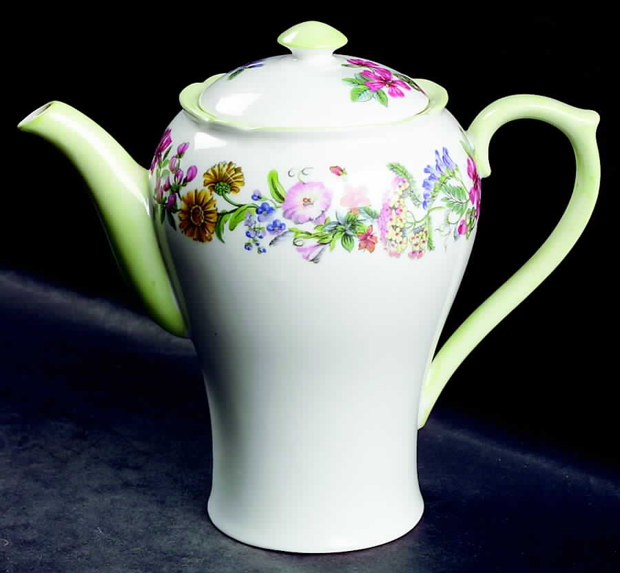 Hedgerow Coffee Pot & Lid by Shelley-1
