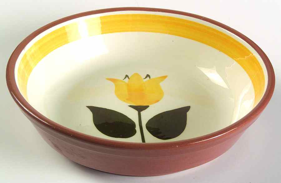Single Tulip Yellow Coupe Soup Bowl by Stangl-1