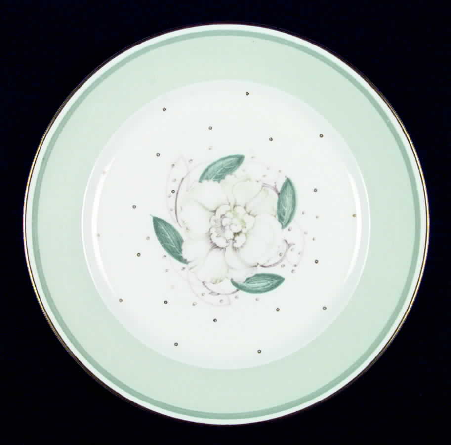 Gardenia Green Dinner Plate by Susie Cooper-1