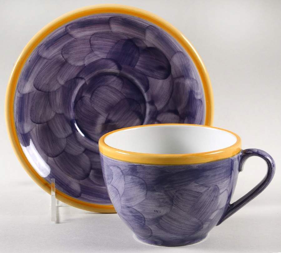 Provence Oversized Cup & Saucer Set by Smashing Plates-1