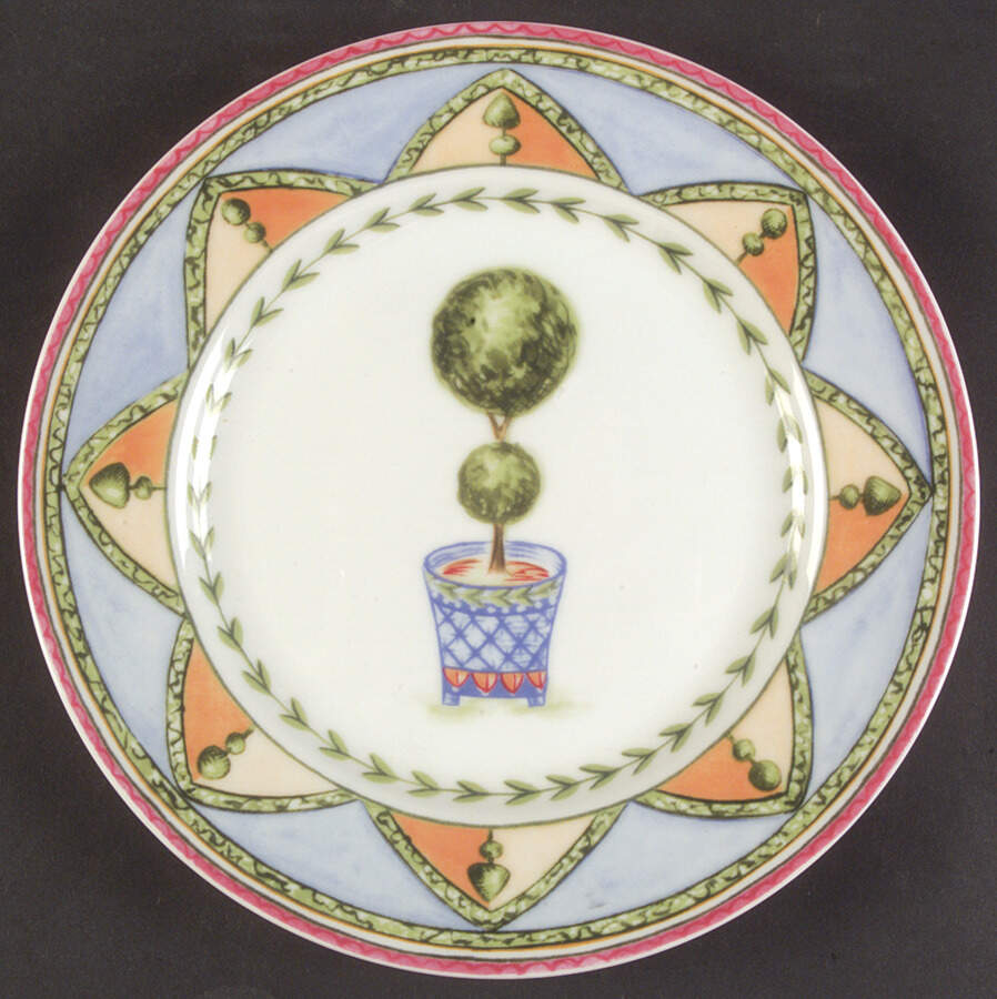 Topiary Garden Salad/Dessert Plate by Sadek-1
