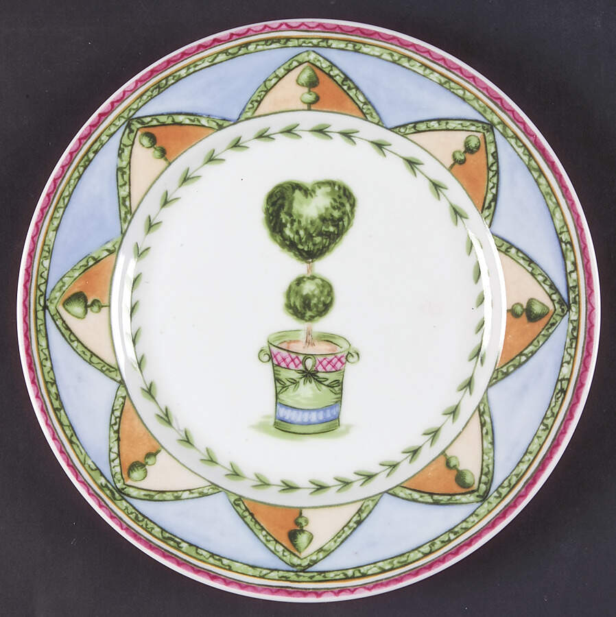 Topiary Garden Salad/Dessert Plate by Sadek-1