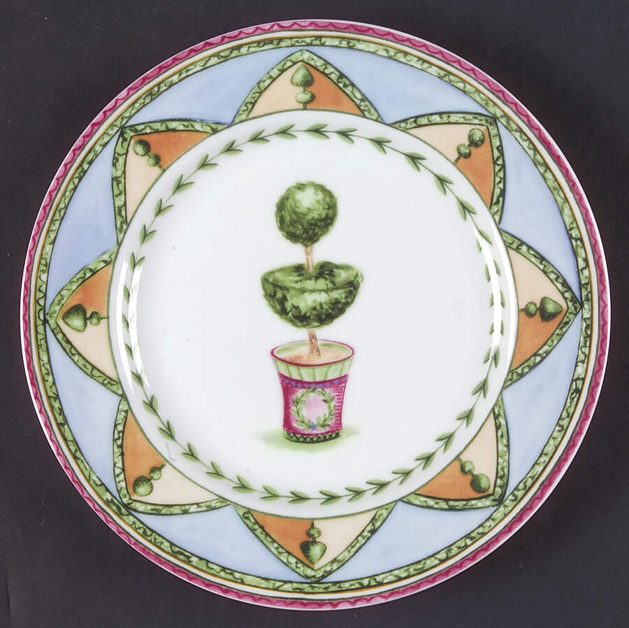 Topiary Garden Salad/Dessert Plate by Sadek-1