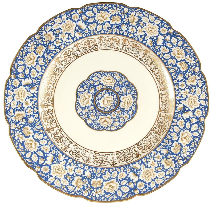 25076 Blue Dinner Plate by Schumann - Bavaria-1