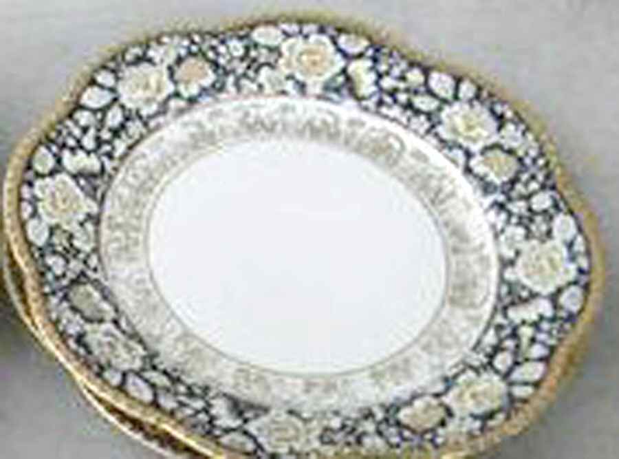 25076 Blue Bread & Butter Plate by Schumann - Bavaria-1