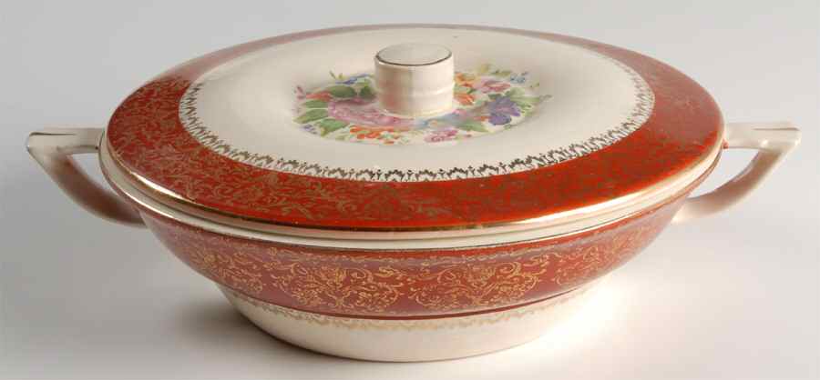 SEB31 Round Covered Vegetable by Sebring Pottery-1