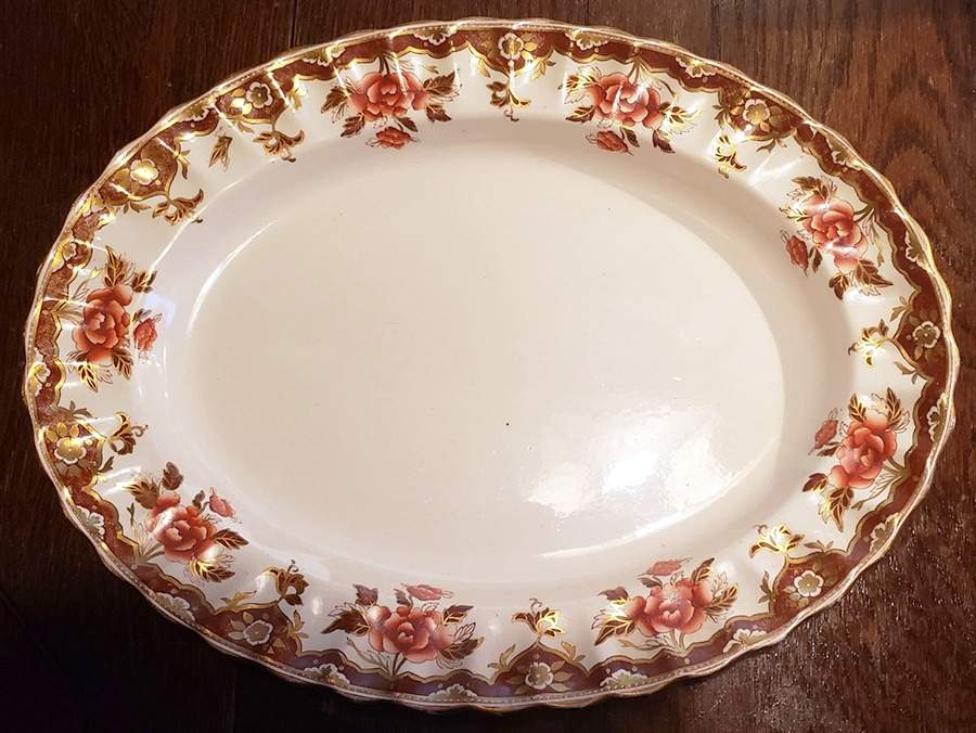 1-3964 15" Oval Serving Platter by Spode-1