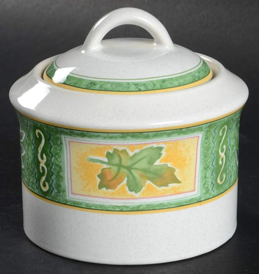 Garden Collage Sugar Bowl & Lid by Studio Nova-1