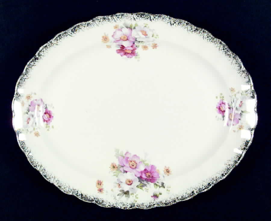 181K8B178 12" Oval Serving Platter by Sebring Pottery-1