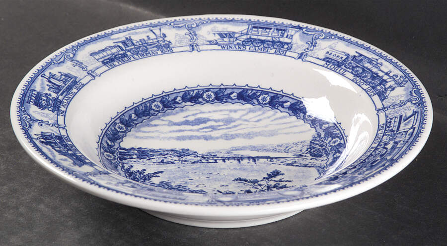 Centenary Colonial (Baltimore and Ohio) Large Rim Soup Bowl by Shenango-1