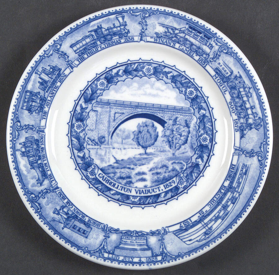 Centenary Colonial (Baltimore and Ohio) Bread & Butter Plate by Shenango-1