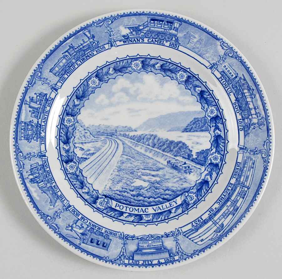 Centenary Colonial (Baltimore and Ohio) Salad Plate by Shenango-1