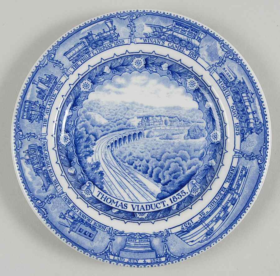 Centenary Colonial (Baltimore and Ohio) Bread & Butter Plate by Shenango-1
