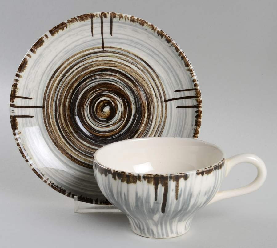 Rca Whirlpool Flat Cup & Saucer Set by Stetson-1