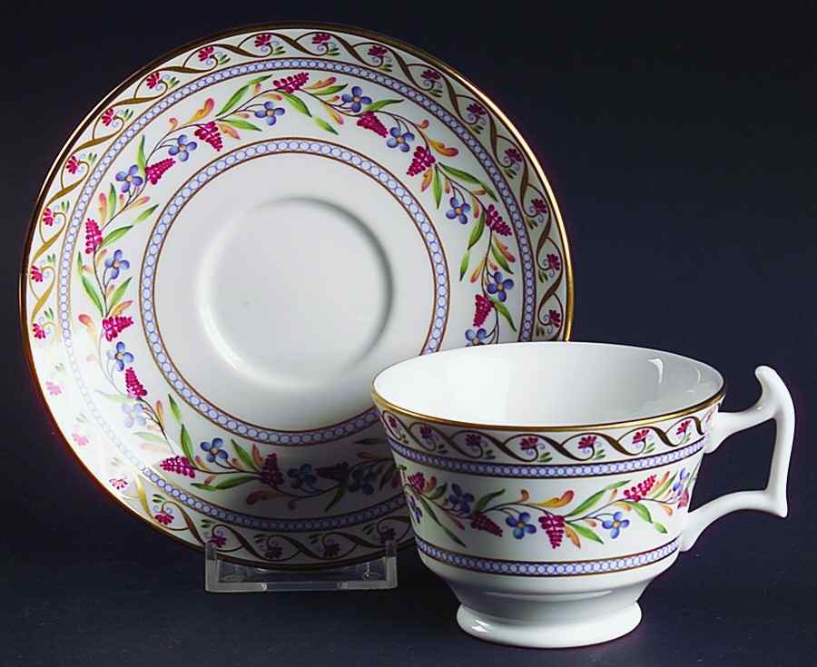Sheraton Footed Cup & Saucer Set by Spode-1