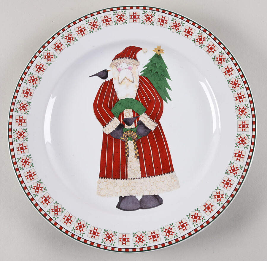 Santas Retweet 12" Chop Plate (Round Platter) by Sakura-1
