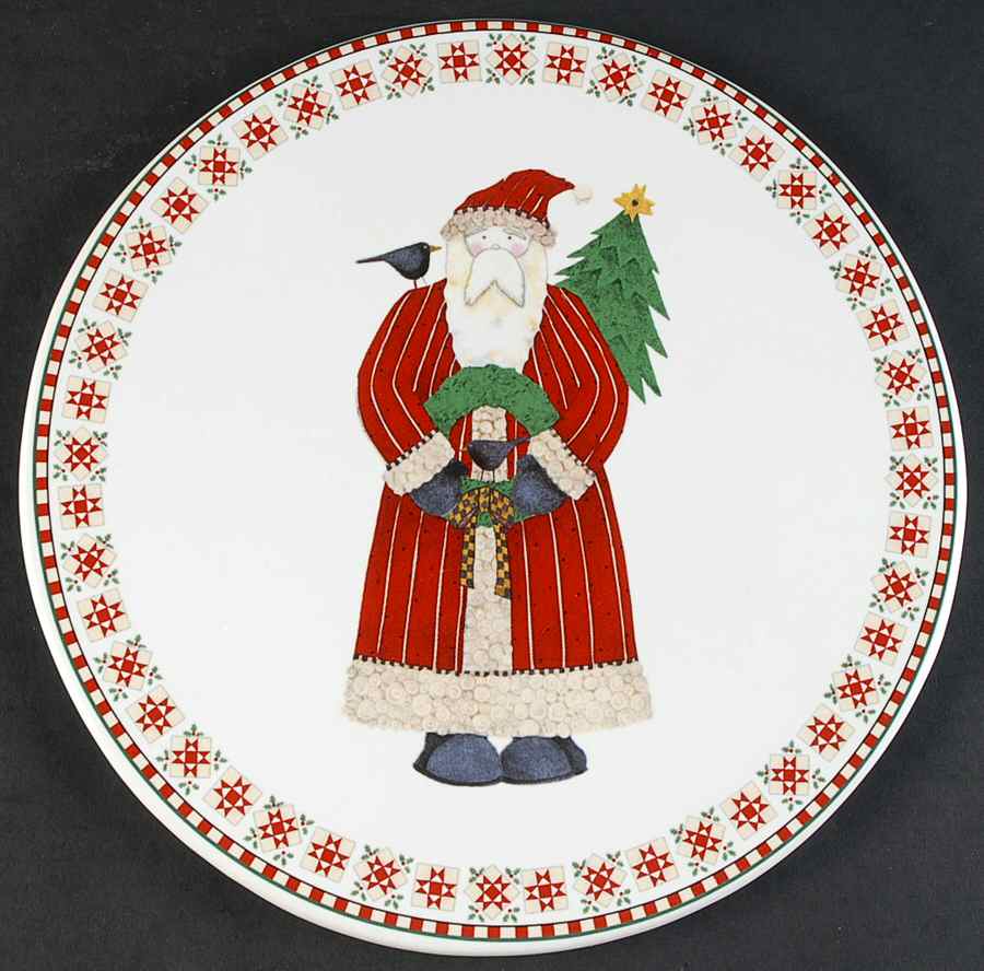 Santas Retweet Cake Plate by Sakura-1
