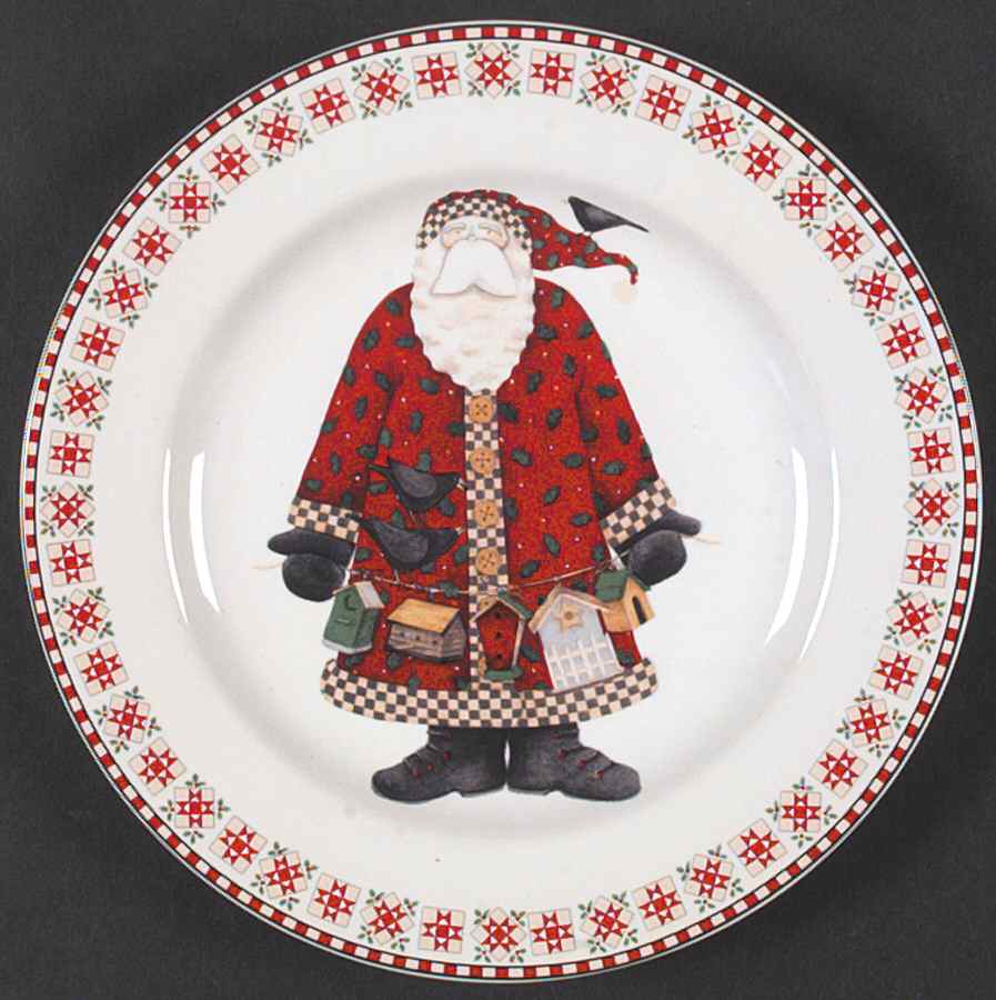 Santas Retweet Salad Plate by Sakura-1