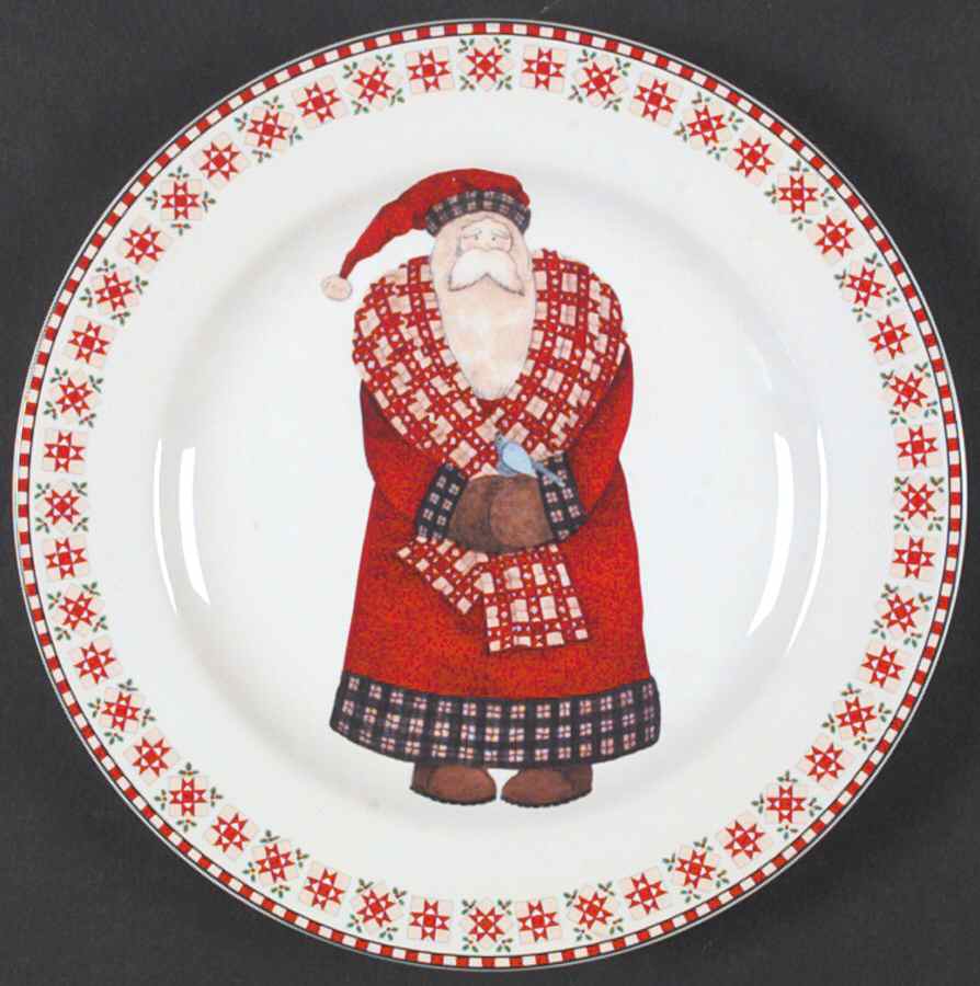 Santas Retweet Salad Plate by Sakura-1