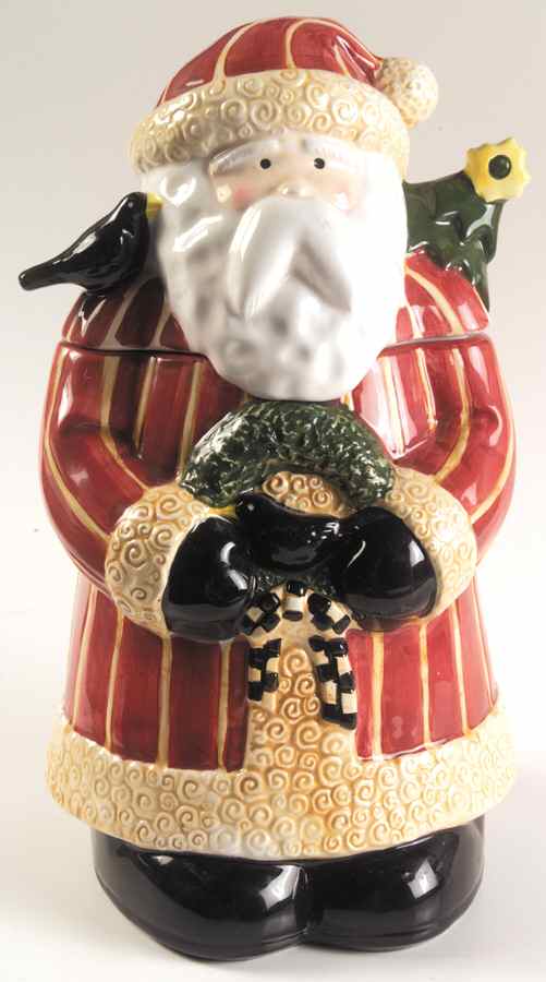 Santas Retweet Cookie Jar & Lid by Sakura-1