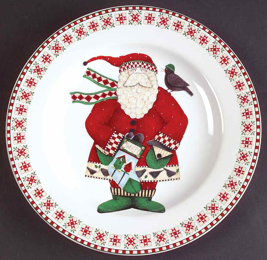 Santas Retweet Salad Plate by Sakura-1