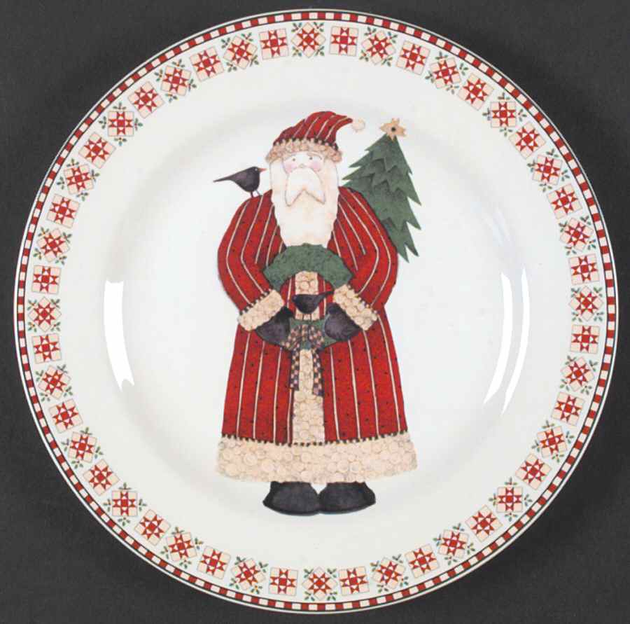 Santas Retweet Salad Plate by Sakura-1