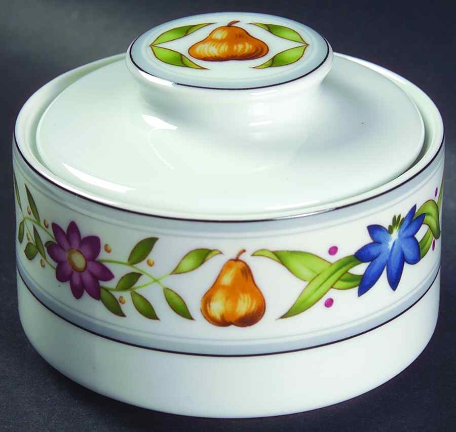 Fruit Buffet Sugar Bowl & Lid by Studio Nova-1