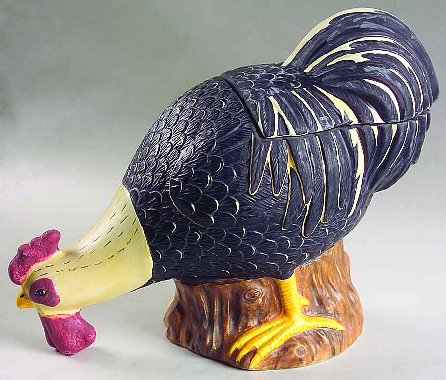 Rooster Medium Figural Canister & Lid by Sakura-1