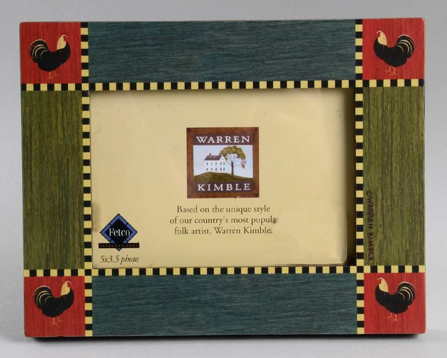 Rooster Frame Holds 3 1/2" X 5" by Sakura-1