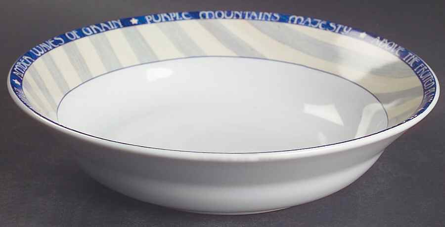 America The Beautiful Coupe Soup Bowl by Sakura-1