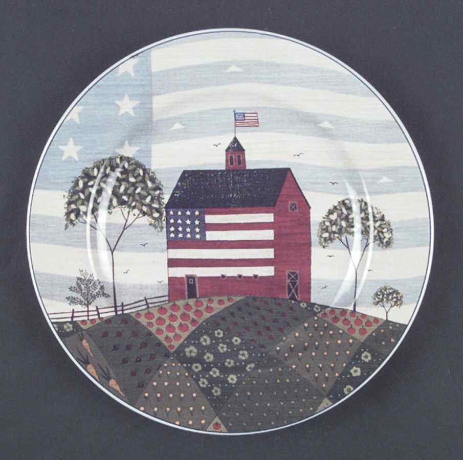 America The Beautiful Salad/Dessert Plate by Sakura-1