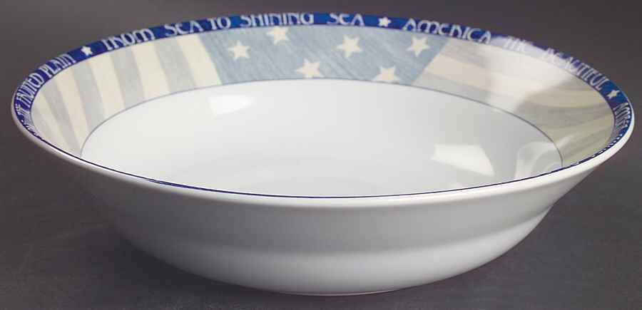 America The Beautiful 9" Round Vegetable Bowl by Sakura-1