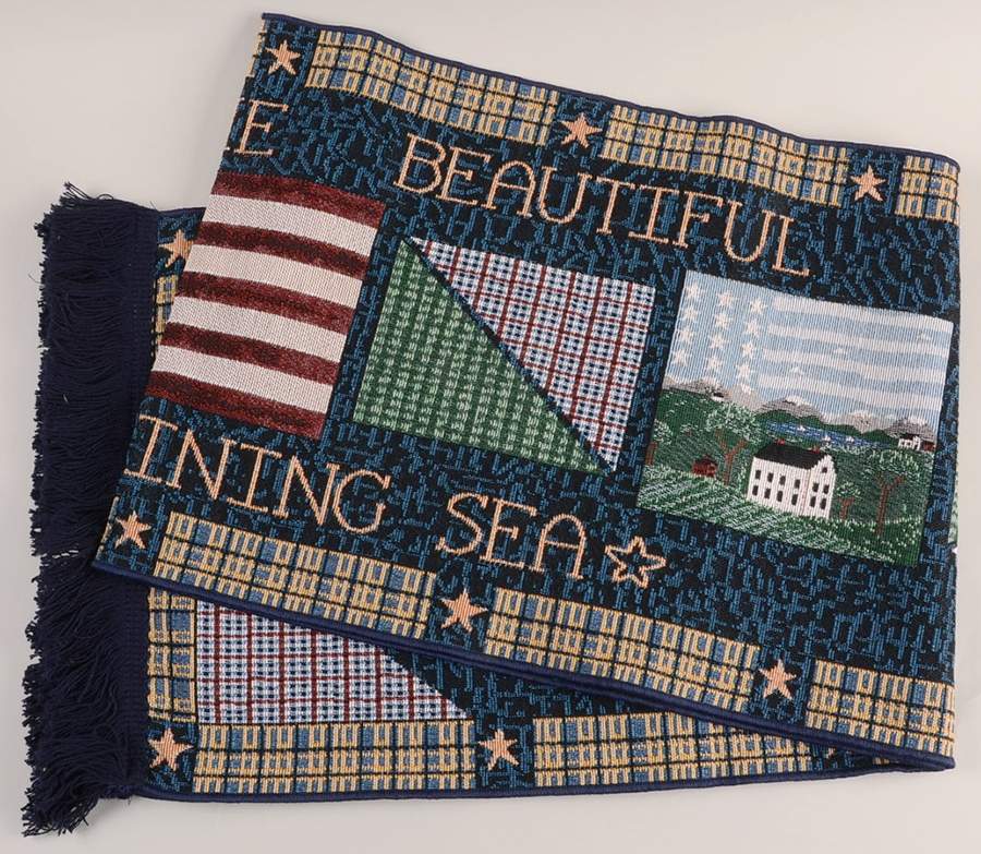 America The Beautiful 13" X 72" Cloth Table Runner by Sakura-1