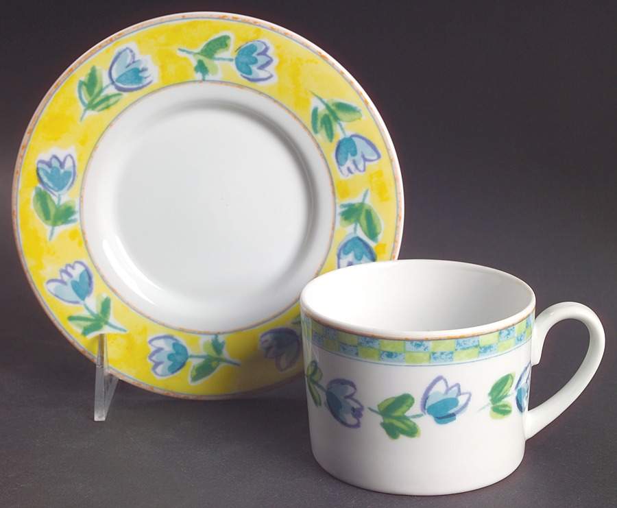 Garden Court Flat Cup & Saucer Set by Studio Nova-1