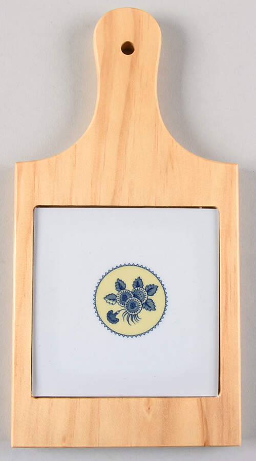 Albany 10" Natural Wood Cheese Board with Tile  HC by Spode-1
