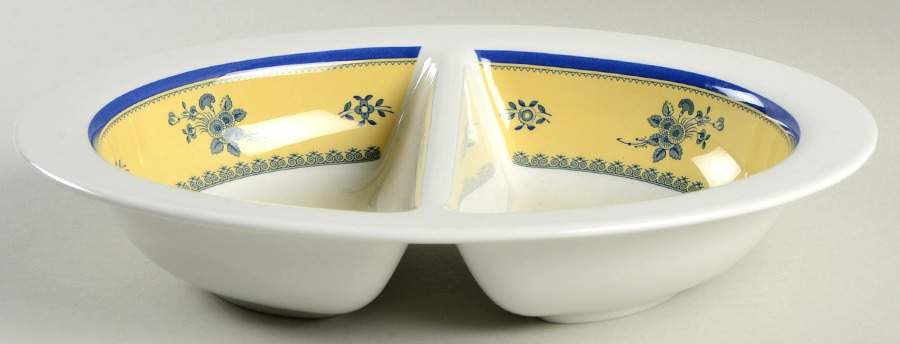 Albany Oval Divided Vegetable Bowl by Spode-1