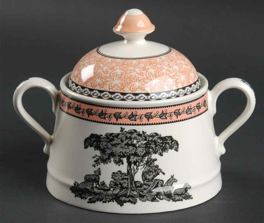 Lombardy Sugar Bowl & Lid by Spode-1
