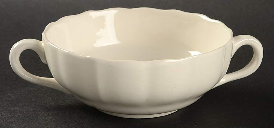 Marlborough Cream Flat Cream Soup Bowl by Spode-1