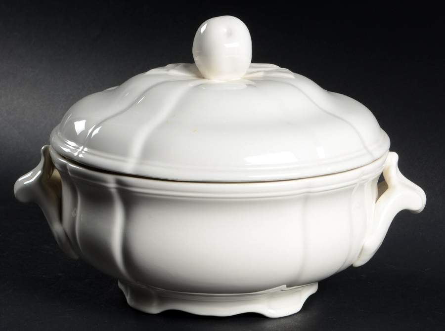Marlborough Cream Round Covered Vegetable by Spode-1