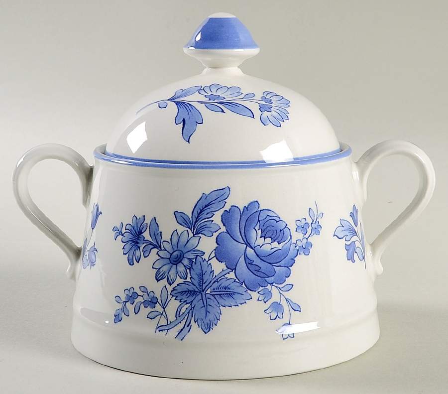 Rochelle Sugar Bowl & Lid by Spode-1