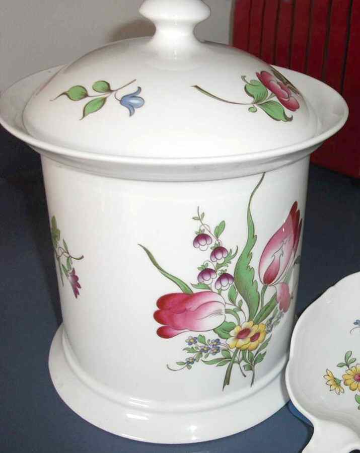 Fleur Cookie Jar & Lid by Spode-1